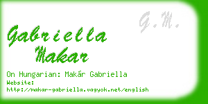 gabriella makar business card