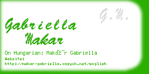 gabriella makar business card